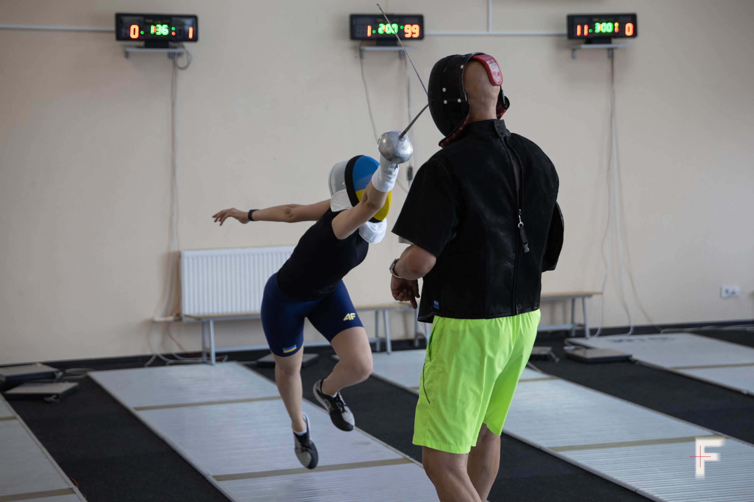 KYIV, UKRAINE - JULY 17: Vlada Kharkova is a Ukrainian right-handed epee fencer and 2022 individual European champion during training for  the Olympic Games in Paris at training camp at Ukrainian National Olympic Base Koncha-Zaspa on July 17, 2024 in Kyiv, Ukraine. Ukraine will send more than 100 athletes to the 2024 Summer Olympic Games in Paris, a smaller number than it sent to the Tokyo 2021 games, before Russia's large-scale invasion. (Photo by Andriy Dubchak/Frontliner/Getty Images)